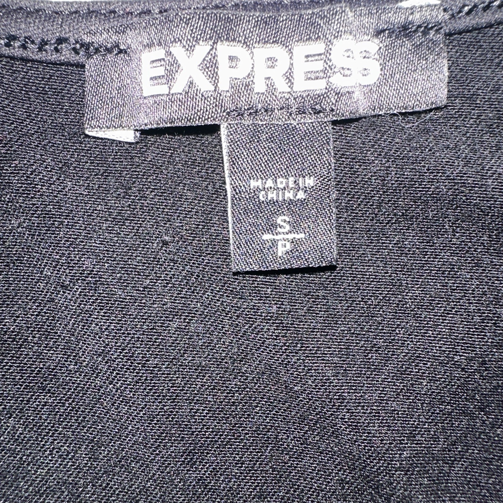 Express Sequin Black Spaghetti Strap Sleeveless V… - image 9