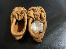 Handmade Moccasins Vintage Native American Indian Genuine Leather. 4  For Babies