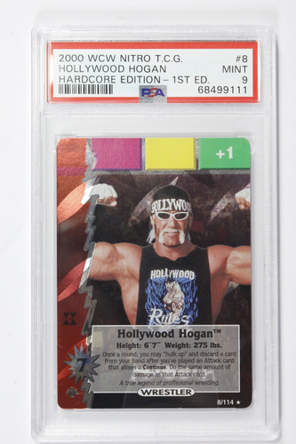 2000 WCW Nitro Hardcore 1st Edition Hollywood Hulk Hogan #8 PSA 9 Mint