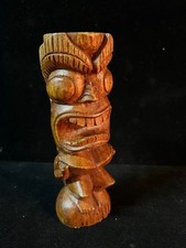 Hawaiian carved wood Tiki figure Maui 6 x 2 nice