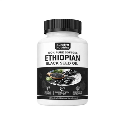#ad Ethiopian Black Seed Oil Softgels 4.64% Thymoquinone Gluten Free 60 capsules $9.88