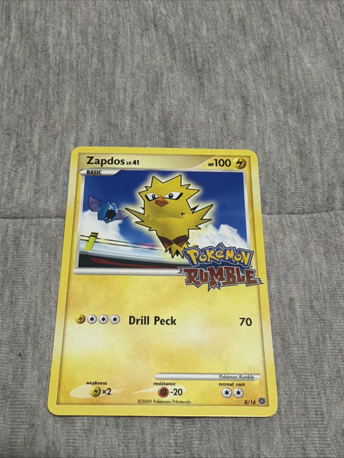 Pokemon Zapdos Rumble 8/16 NM English Card