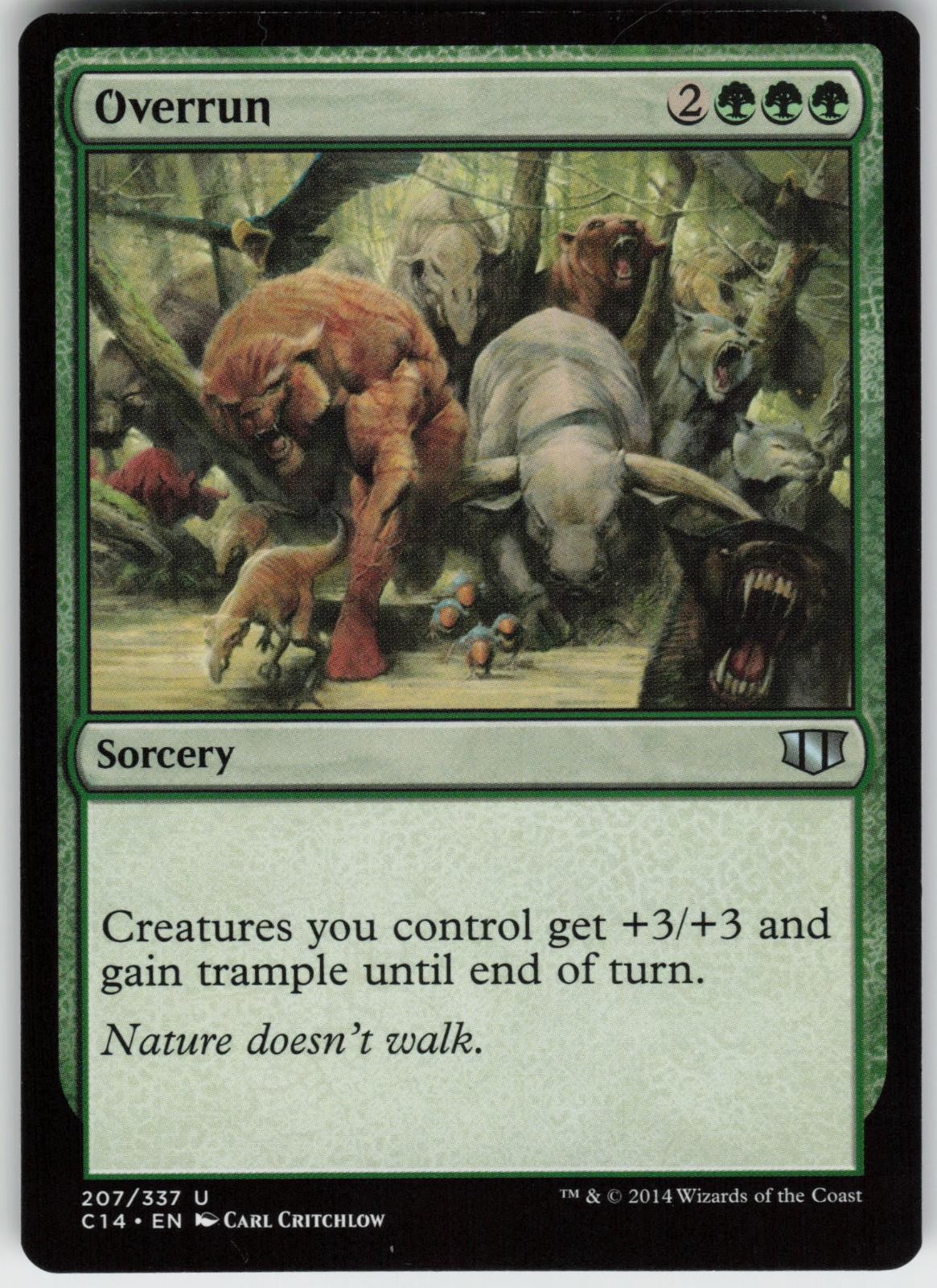 Overrun 207 Uncommon Commander 2014 Magic: The Gathering Lightly Played