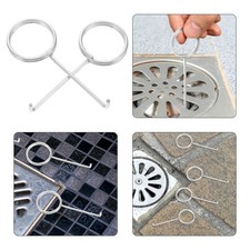 20Pcs Reusable Stainless Steel Drain Grate Puller Hooks for Kitchen Bathroom