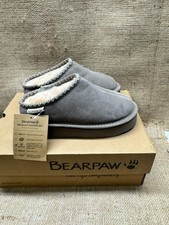 Bearpaw Martis Womens Suede Slip-On Lined Slippers-Size 6 New