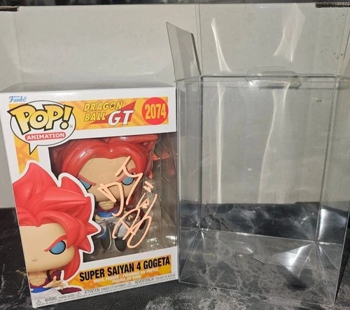 Autographed DJ Rivers Funko Pop! #2074, Dragon Ball GT Super Saiyan 4 Gogeta