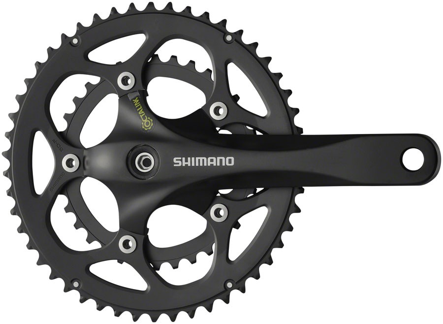 Shimano FC-R345-L Crankset - 175mm, 9-Speed, 50/34t, 5-bolt