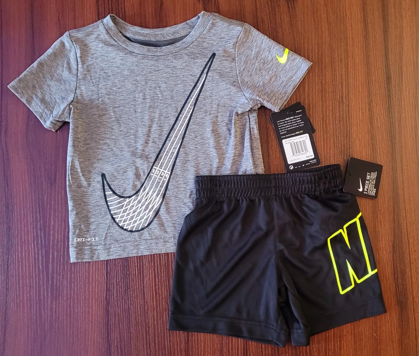 NWT Lot of Toddler Boy's Clothes Bundle Size 2T Nike 2-Piece Sets Dri-fit image 4