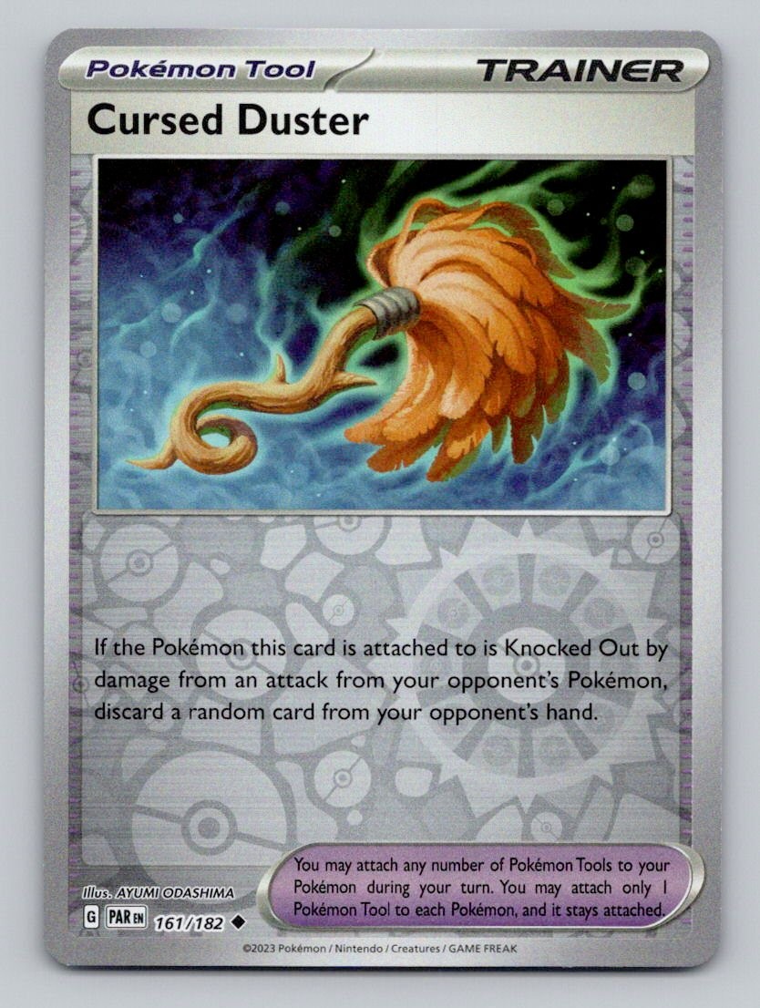 Reverse Holo Cursed Duster 161/182 Uncommon Paradox Rift Pokemon