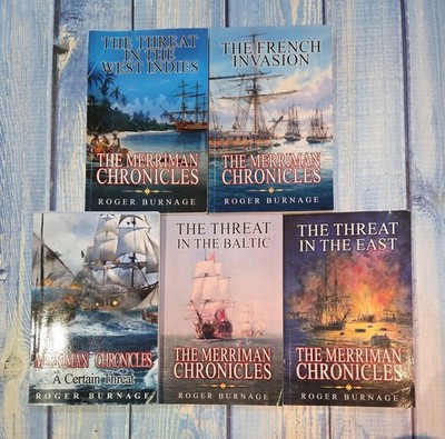 5 x Roger Burnage Paperback Books - (Bundle, Job Lot) The Merriman Chronicles
