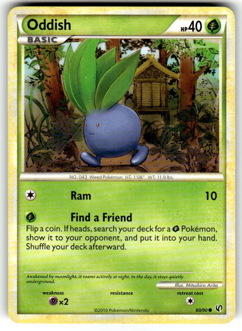 Undaunted Pokémon TCG Oddish 60/90 Common