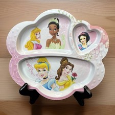 DISNEY PRINCESSES 3 SECTION CHILDS Melamine PLATE