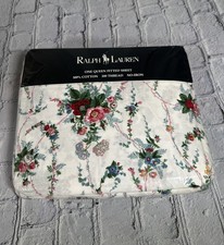 Vintage Ralph Lauren Home Collection Blaine Cottage Floral Queen Fitted Sheet