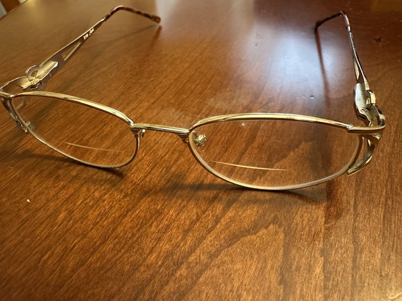 Alain Mikli Eyeglasses E109 Gold Spiral Design Frame 51 18-135