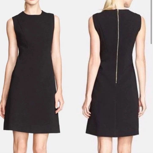 Kate Spade Sicilia tubino classico abito nero donna taglia 6