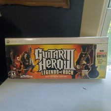 Guitar Hero III Legends of Rock Les Paul Guitar Xbox 360 1439 Bundle/ Box Works