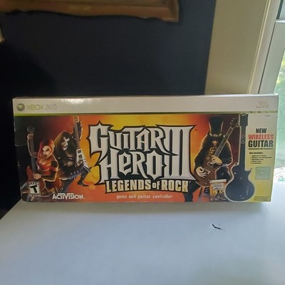 Guitar Hero III Legends of Rock Les Paul Guitar Xbox 360 #1439 Bundle/ Box Works