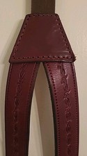 leather cowboy Western Barbrd Wire suspenders