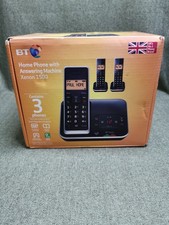BT Xenon 1500 DECT w. 3x Digital Cordless Phones with Digital Answering Machine