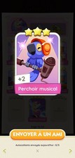 Carte Rare  3🌟🌟⭐ Perchoir Musical /soundbound Perch  Mon.opoly Go  Card Set
