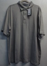 Cutter & Buck Forge Pencil Stripe Stretch Mens Polo Shirt - Striped Gray - XXL