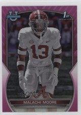 2022 Bowman U Chrome Pink Refractor Malachi Moore #74 d3o