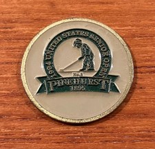 1994 U.S. Senior Open Pinehurst No. 2 Flat Metal Logo Golf Ball Marker