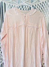 Vintage Munsingwear Rayon Nightgown Cottagecore Long Prairie Style Pink Nightie
