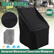Waterproof Stacking Chair Cover Outdoor Garden Yard Patio Furniture Chairs Cover