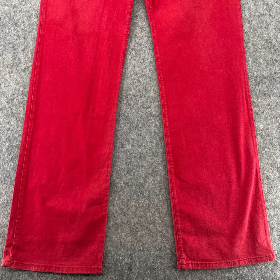 Jeans rectos ajustados vintage Dolce & Gabbana para hombre 36 rojos Foto 2 de 4