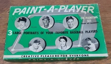 VERY SCARCE - 1954 PAINT-A-PLAYER Baseball Oil Paint Set  Mickey Mantle, Dodgers