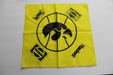 Vintage Iowa Hawkeyes Bandana Diet Pepsi Hardee's Advertising Yellow Sports Old