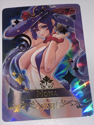 MONA Genshin Impact SSR Goddess Story Anime Waifu Card Girl Foil Doujin