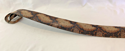 Sandy Duftler Designs Genuine Leather Belt Snake Skin Print  display picture 3