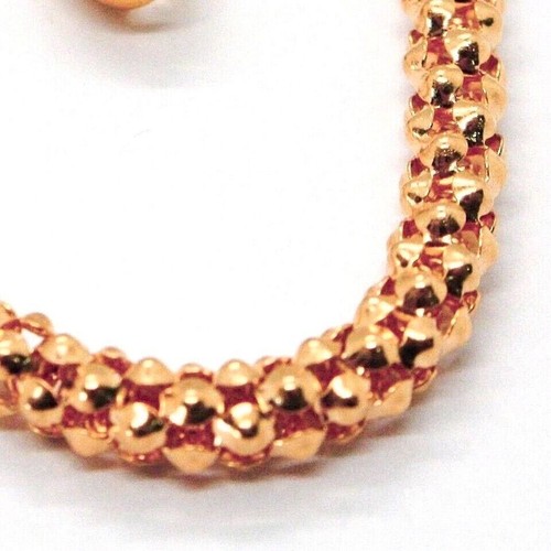 Cadena De Oro Rosa 18K, Malla Cestino, Grosor 4 Mm, Longitud 45-50 Cm - Imagen 3 de 4