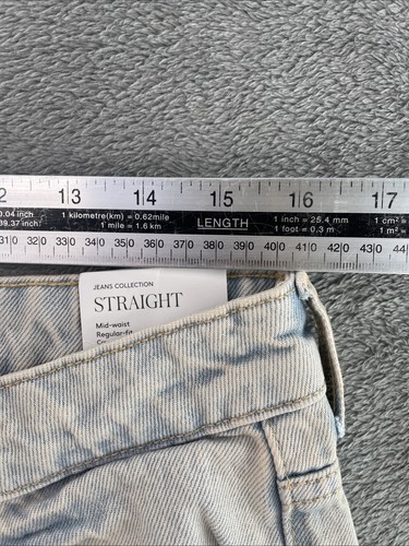 Magno Blanca Straight-Fit Cropped Jeans, Size UK 12, Light Blue - Picture 14 of 17