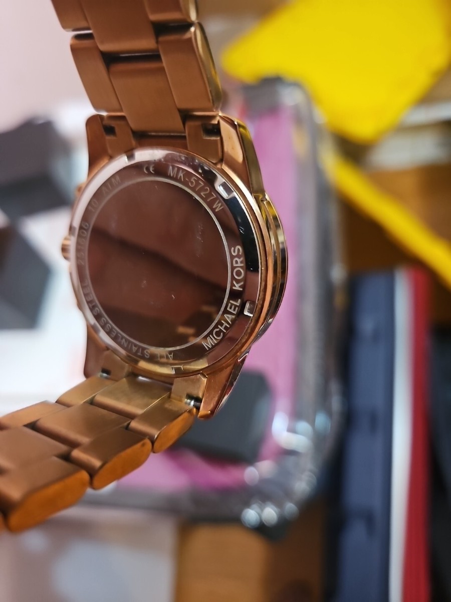 Michael Kors Mercer Rose Gold Tone Steel Salmon Dial Quartz  display picture 2