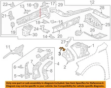 GM OEM 16-24 LaCrosse Structural Components Rails-Front Panel Bracket 23178128