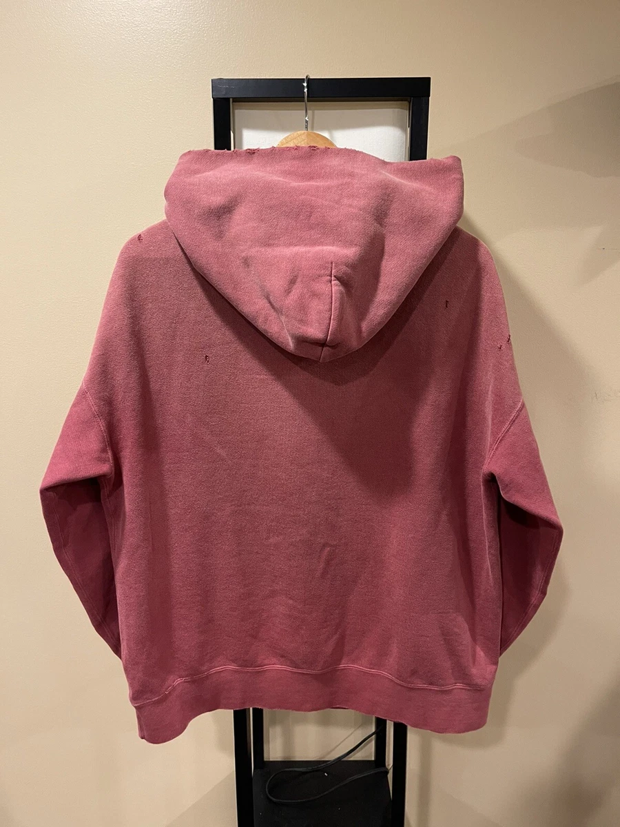 Visvim Jumbo Crash PO Faded Red Hoodie