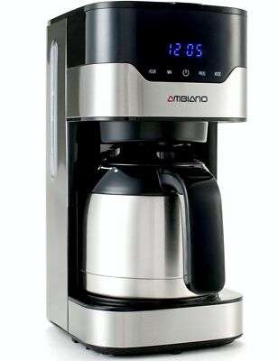 MD18458 Kaffeemaschine Thermoskanne Uhr Timer 1 2l Warmfunktion 
