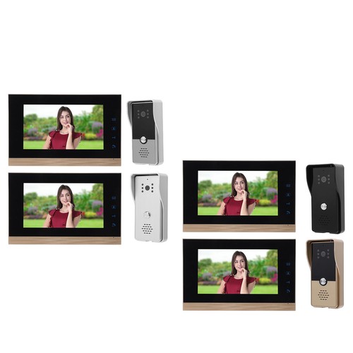 Video Intercom System Wired HD CMOS Sensor One Key Unlocking Touch Control Kit - Picture 16 of 36