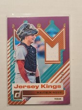 2025 Donruss Jersey Kings Relic Malcolm Moore #JK-MM Purple 2/49 Texas Rangers
