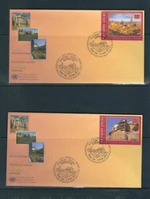 UN SC # NY 784-5 Geneva 362-3 , Vienna 279-8 World Heritage Site , Spain . FDC