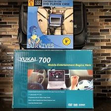 Mobile MULTI MEDIA PLAYER DVD/CD + Portable / In Car CARRYING CASE 7” SCREEN NEW