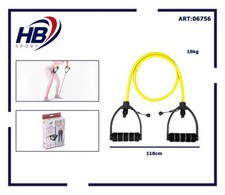 Estensore Elastico Cavo Con Maniglie Allenamento Resistenza 10Kg 06756 dfh