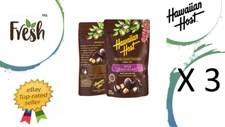 🌺Lot of 3 - HAWAIIAN HOST Paradise Collection Milk Chocolate 8oz Bag