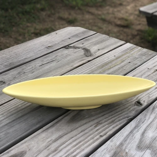 Vintage Pale Yellow Ceramic Planter or Display