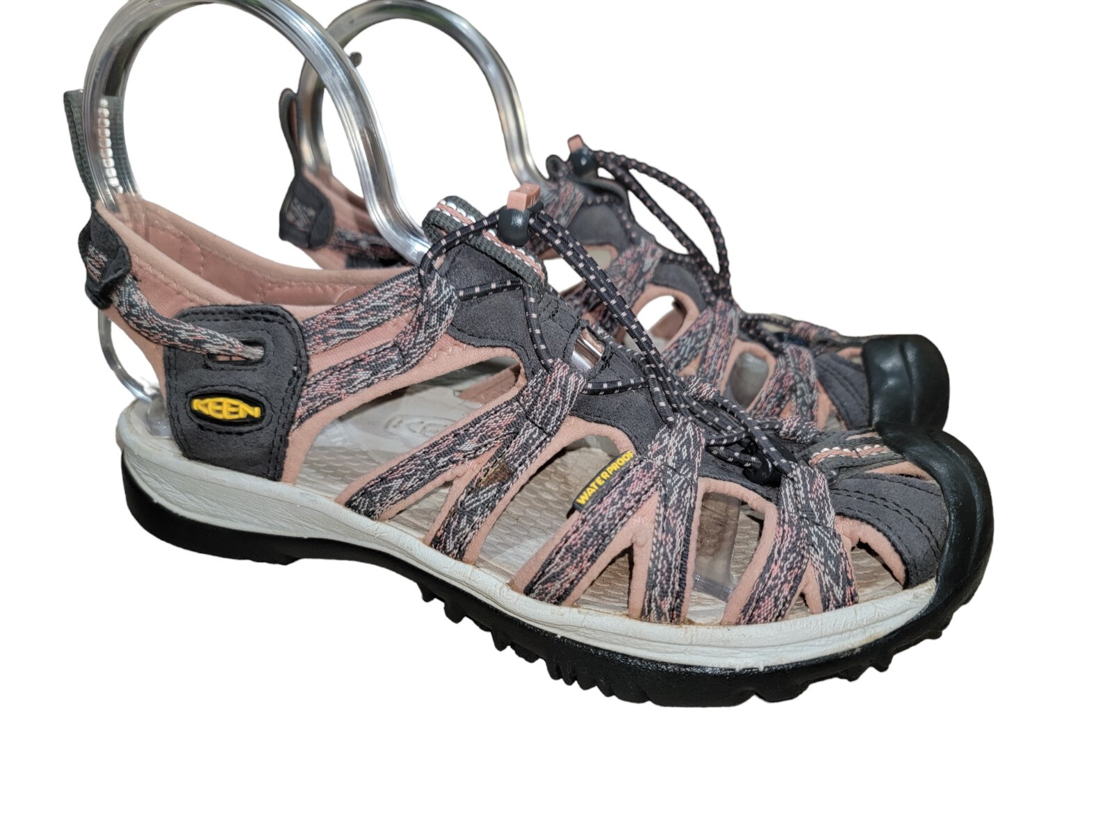 Sandali Keen Whisper donna salmone impermeabili sport outdoor taglia 8 5