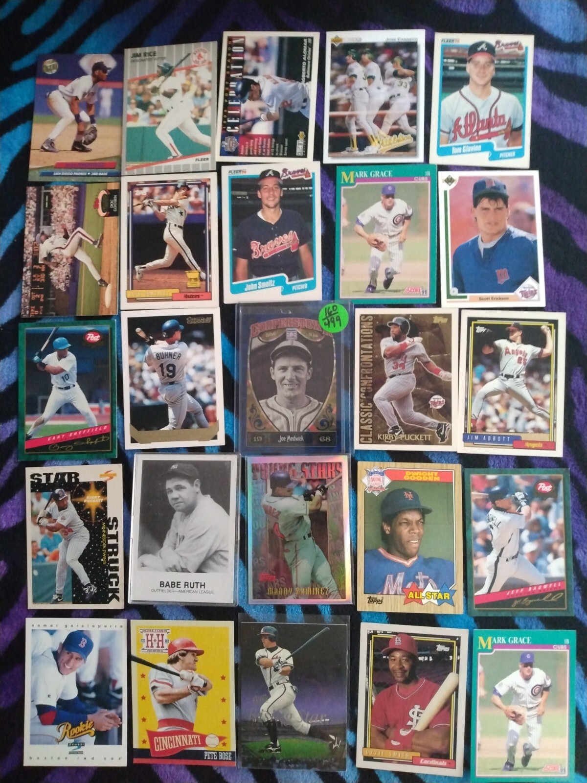 Baseball Cards. 310 Card Lot. Stars, Refractor, Memorabilia,SP, Inserts - Picture 2 of 12