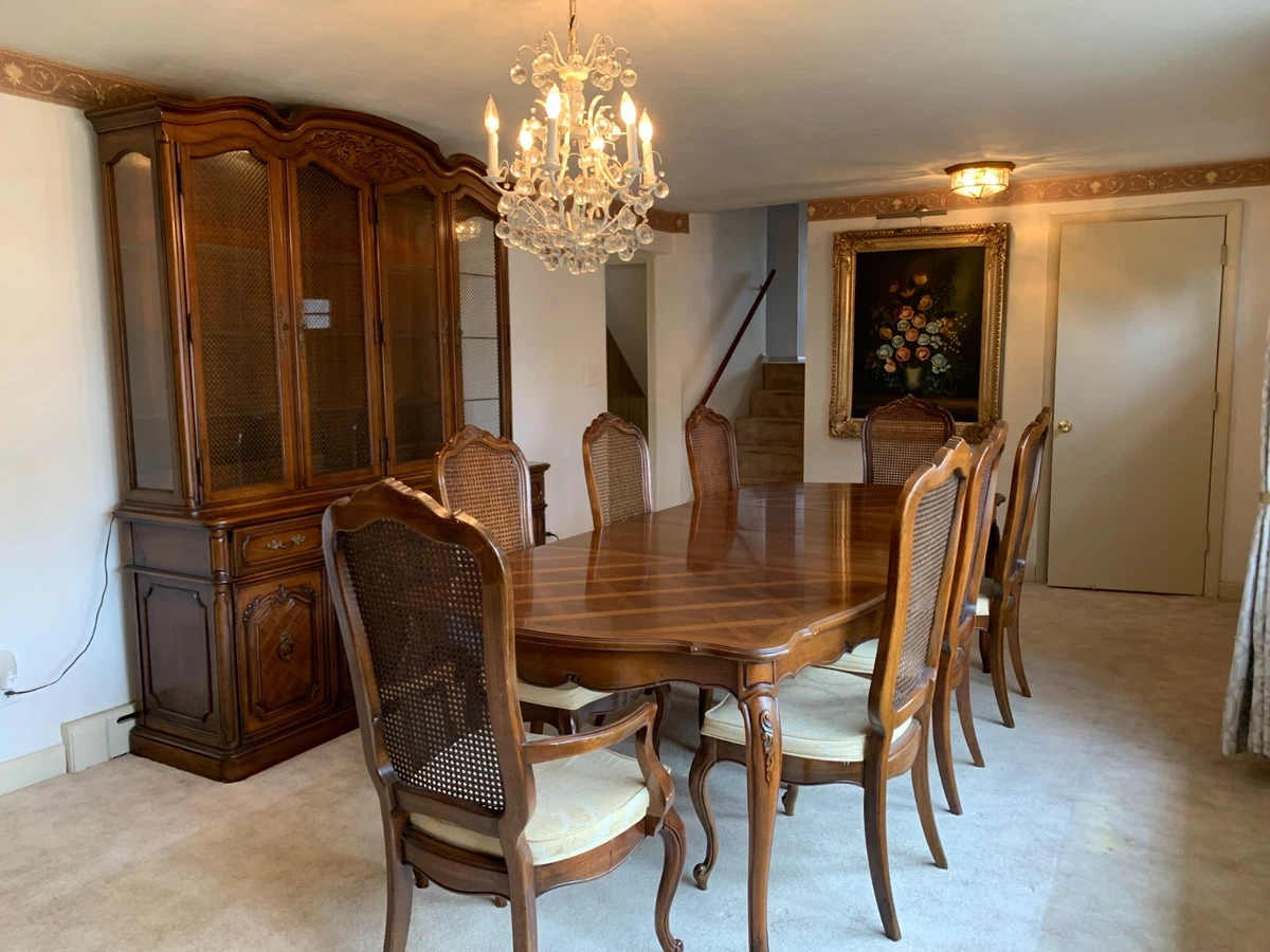 Thomasville Dining Set 8 Chairs and China Cabinet eBay